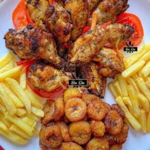 Ailes de Poulet Grillées & Alloco