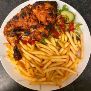 Demi Poulet Grillé & Frites