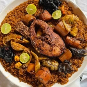 Riz Gras & Poisson Braisé